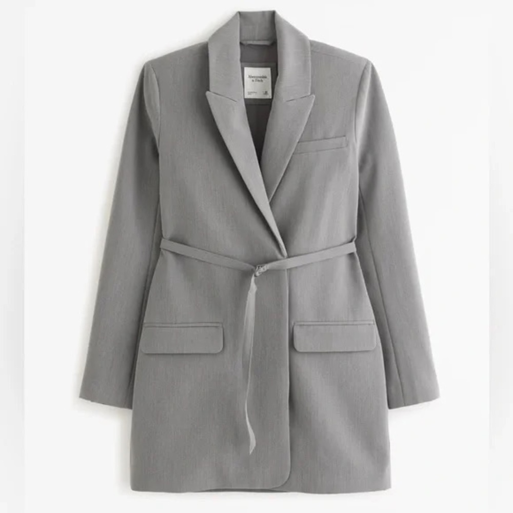 Abercrombie & Fitch Side Tie Blazer Mini Dress